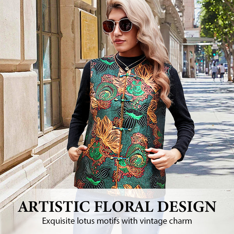💥2025 New Fashion🔥Retro-Chic Oriental Floral Embroidery Vest