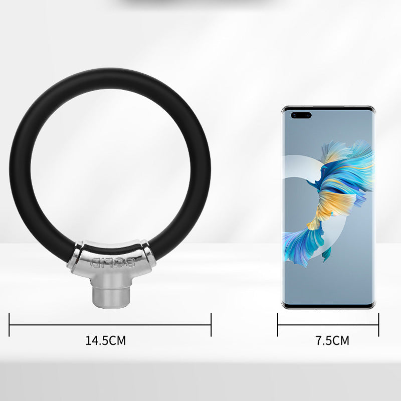 💥 Buy 2 Get 1 Free! 🚲 Portable Anti-Theft Ring-Shaped Steel Cable Lock for Bicycles 🔒