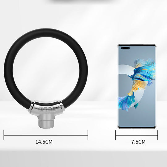 💥 Buy 2 Get 1 Free! 🚲 Portable Anti-Theft Ring-Shaped Steel Cable Lock for Bicycles 🔒