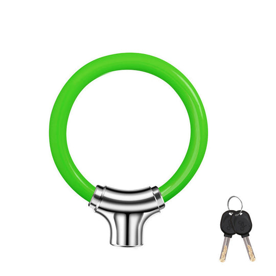 💥 Buy 2 Get 1 Free! 🚲 Portable Anti-Theft Ring-Shaped Steel Cable Lock for Bicycles 🔒