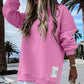 💥Winter Hot Sale 50% Off💥Long Sleeve Pullover Zipper Slit Casual Sweatshirt Dress