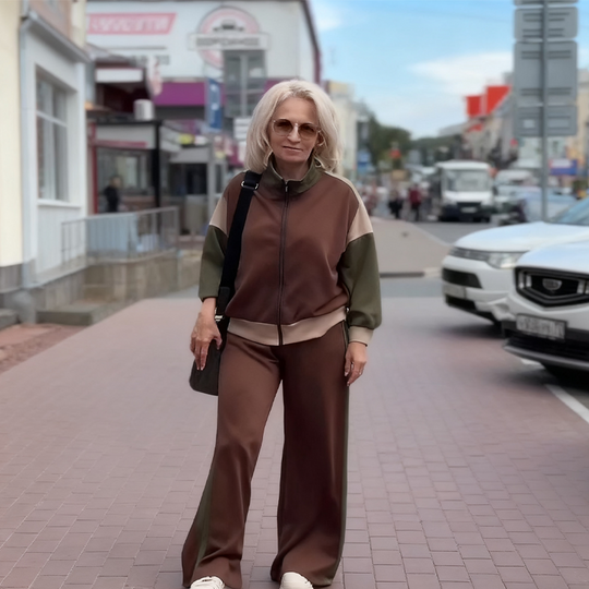 🧥New arrivals now available at 50% off-Women's Zipper Jacket & Pants 2-Piece Set