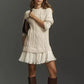 🔥Limited Hot Sale 50% OFF💗Women Crewneck Cable Knit Sweater Mini Dress