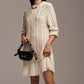 🔥Limited Hot Sale 50% OFF💗Women Crewneck Cable Knit Sweater Mini Dress