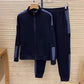 Men’s Hooded/Stand-Collar Jacket & Jogger Pants Set