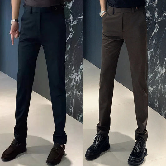 🔥50% OFF🔥 Men's Stretch Suit Trousers, Wrinkle-Resistant, All-Day Comfort