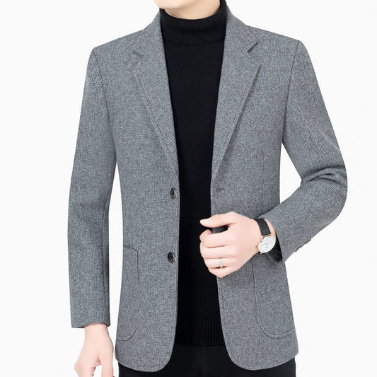Men’s Casual Two-Button Blazer with Pockets, Tailored Casual Fit, Versatile Styling🕴️➡️☕➡️🍷