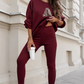 ✨Casual Women's Letter Print Loungewear Set – Cozy Top & Pants for Home & Street Style
