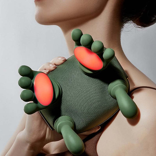 💆‍♂️ 70% OFF WHILE STOCKS LAST! ✨ Neck Massage Pillow - 3-Speed Heat Therapy, Relieves Pain & Stress, Portable for Home/Office 🔥📦