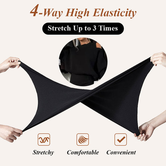 ❄️Early Winter Discount-49% OFF💃Women's Slanted Shoulder Sweatshirt & Sleeveless Dress Set