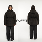 Women's Warm Solid Drawstring Puffer Jacket