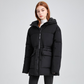 Women's Warm Solid Drawstring Puffer Jacket