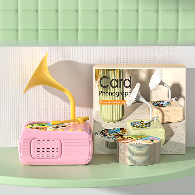 🏆Flash Sale⚡Hot Sale 50%OFF 💥🎶Kids Phonograph with 99 Cards👶Early Education Phonograph Story Machine