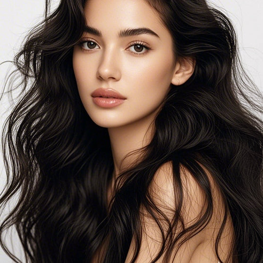 Växtekstrakt hårfärgning för grått hår