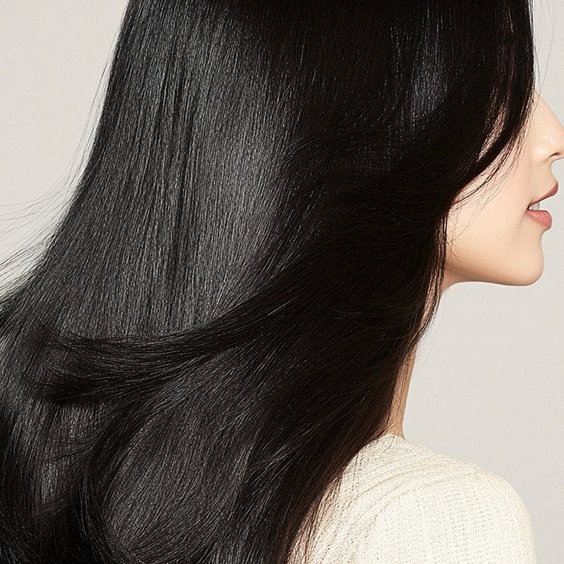 Växtekstrakt hårfärgning för grått hår