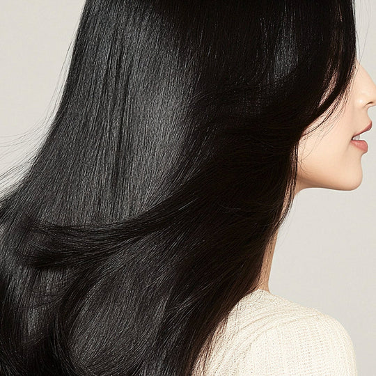 Växtekstrakt hårfärgning för grått hår