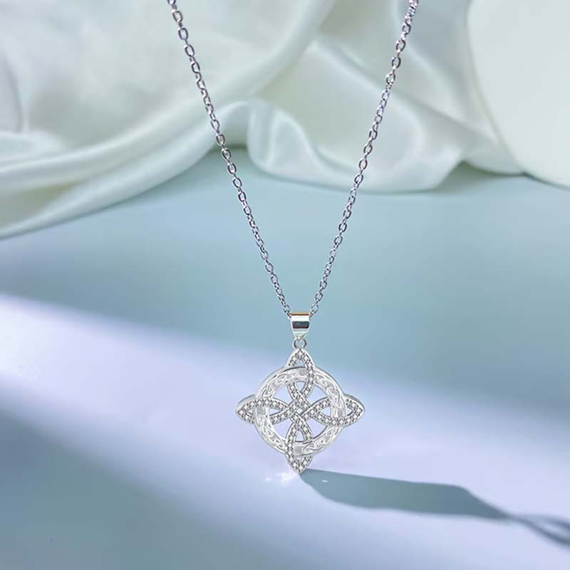 💐HETE UITVERKOOP📿Heksenknoop ketting met sprankelende stervormige hanger