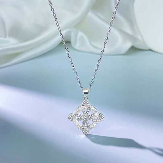 💐HETE UITVERKOOP📿Heksenknoop ketting met sprankelende stervormige hanger