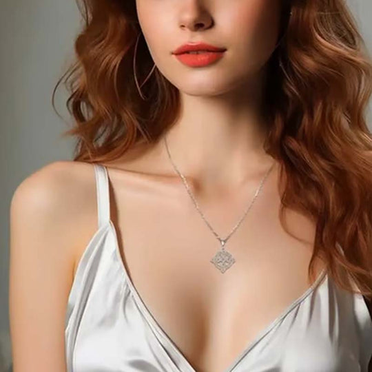 💐HETE UITVERKOOP📿Heksenknoop ketting met sprankelende stervormige hanger