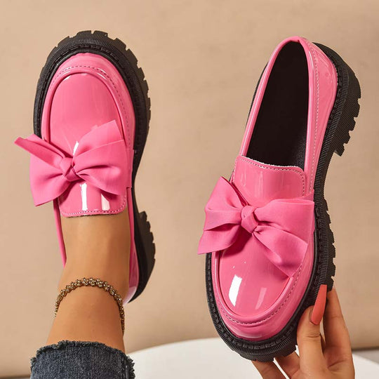 💗LAST DAY - PROMOTION💗Chic Sweet Platform Loafers with Bow