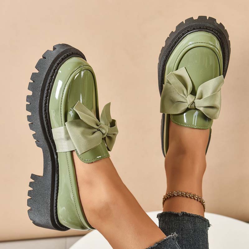 💗LAST DAY - PROMOTION💗Chic Sweet Platform Loafers with Bow