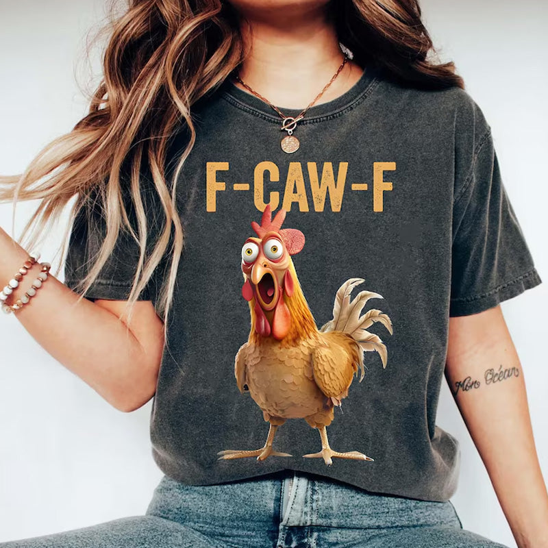 🔥 LAST DAY PROMOTION - 50%OFF 🔥 Cotton Unisex Funny F-Caw-F Chicken Shirt