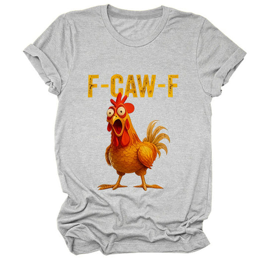🔥 LAST DAY PROMOTION - 50%OFF 🔥 Cotton Unisex Funny F-Caw-F Chicken Shirt