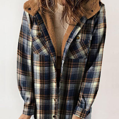 🔥🧥【S-2XL】Special Sales - 50% OFF✨Women's Winter Trendy Plaid Hooded Jacket