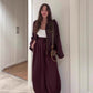 ❄️LAST DAY PROMOTION - 50%OFF 💖 Fit Zip Jacket & Wide-Leg Pants Set✈️Free Shipping