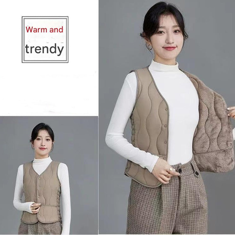 Gilet matelassé coupe ajustée pour femme