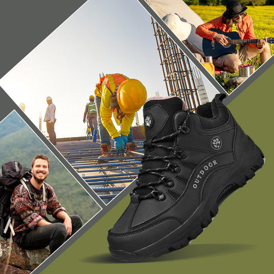 Zapatos de sendeirismo ao aire libre unisex con forro de felpa