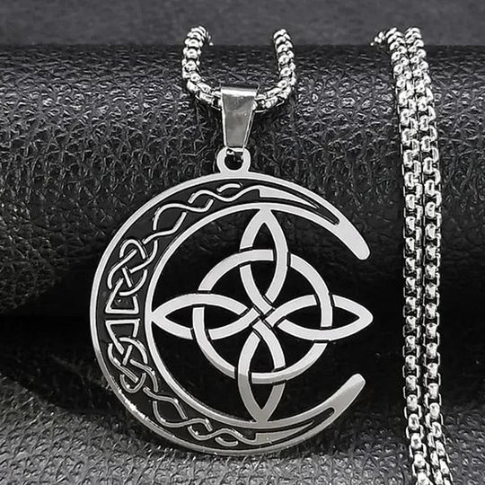 🔥 LAST DAY PROMOTION - 50%OFF 🔥 Celtic Moon Pendant Necklace