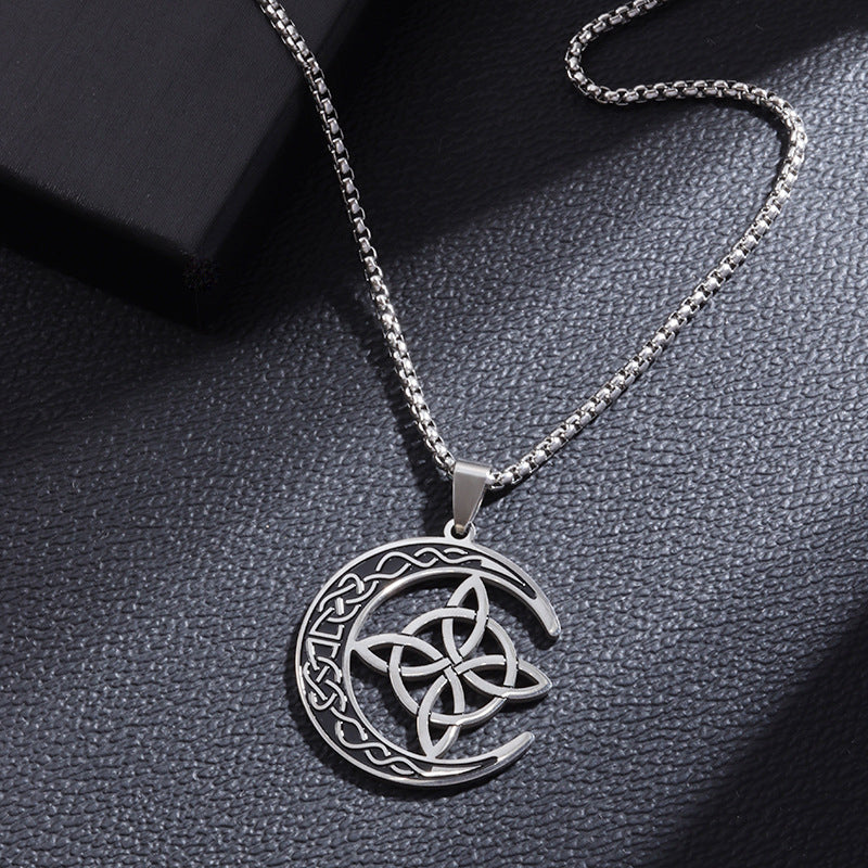 🔥 LAST DAY PROMOTION - 50%OFF 🔥 Celtic Moon Pendant Necklace