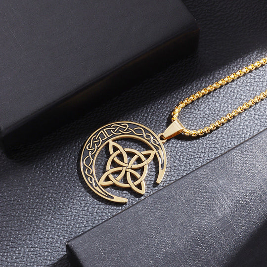 🔥 LAST DAY PROMOTION - 50%OFF 🔥 Celtic Moon Pendant Necklace