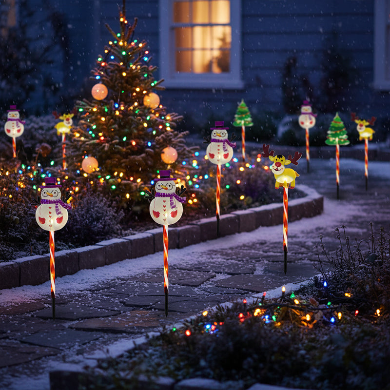 🎄Warm Glow Festive Garden Stake Lights
