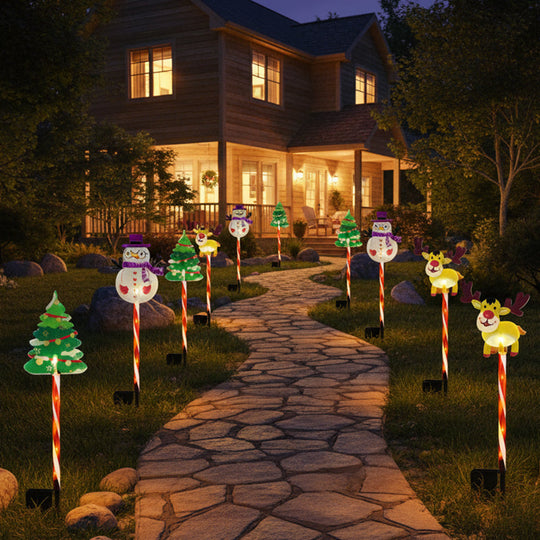🎄Warm Glow Festive Garden Stake Lights