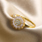 Spinning Sunflower Worry Ring for Anxiety Relief - Perfect Gift for Friendship and Family