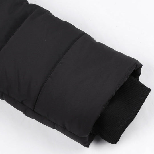 Women's Hooded Mid-Length Winter Coat with Plush Lining