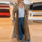Women’s Eye-Catching Leopard Print Long Coat