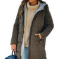 Solid Color Hooded Slim Fit Jacket