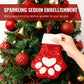 Cute Cat Paw Shaped Christmas Stocking Decor
