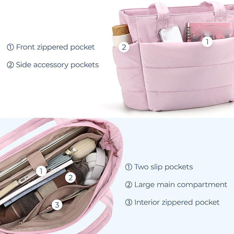 Zoete roze lichtgewicht draagtas voor dames