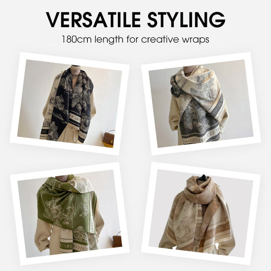 Artistic Patterned Warm Scarf