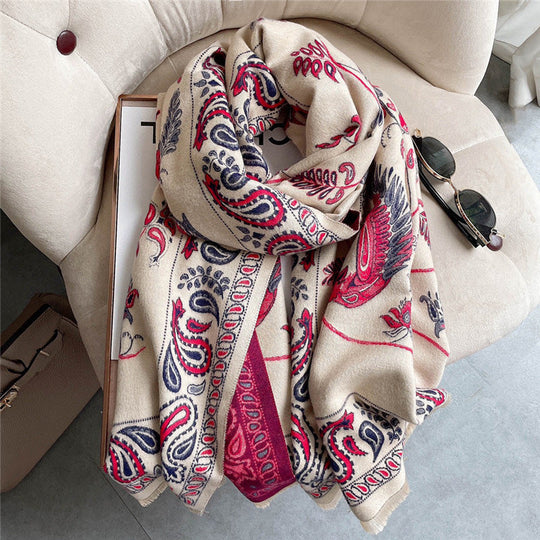 Artistic Patterned Warm Scarf