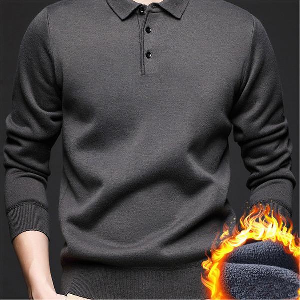 Choix de cadeau : pull épais rembourré à revers pour homme.