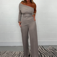 ❄️LAST DAY PROMOTION - 50%OFF 💖 Women’s Stylish Top & Wide Leg Pants 2-Piece Set