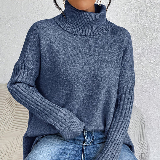 ⏳Limited-time 50% off⏰Women’s Fashion Solid Color Turtleneck Sweater👗