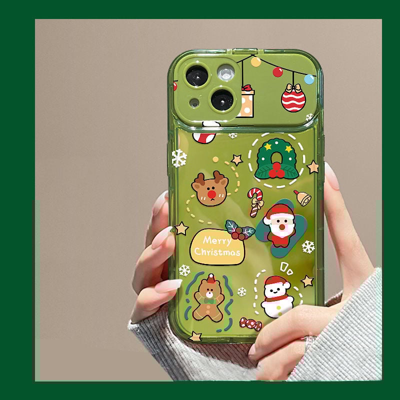 🎄Christmas Hot Sale 50% OFF🔥Christmas Tree Pendant Flip Mirror Case Cover For Phone🎅