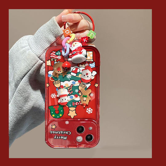 🎄Christmas Hot Sale 50% OFF🔥Christmas Tree Pendant Flip Mirror Case Cover For Phone🎅