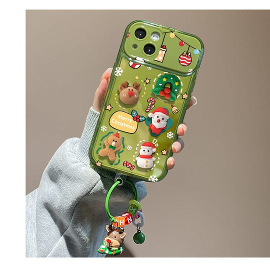 🎄Christmas Hot Sale 50% OFF🔥Christmas Tree Pendant Flip Mirror Case Cover For Phone🎅